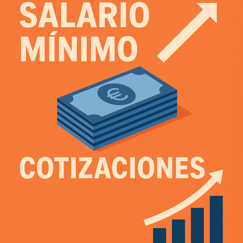 Aumento salario mínimo y cotizaciones en España.