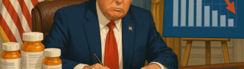 Donald Trump firmando decreto