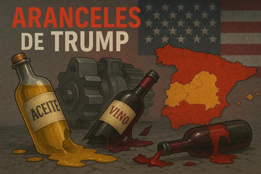 Impacto aranceles Trump en aceite y vino español.