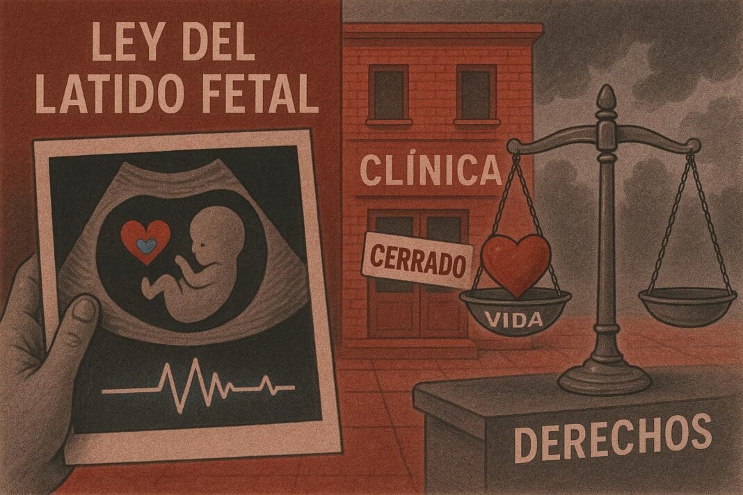 Debate sobre ley del latido fetal y derechos.