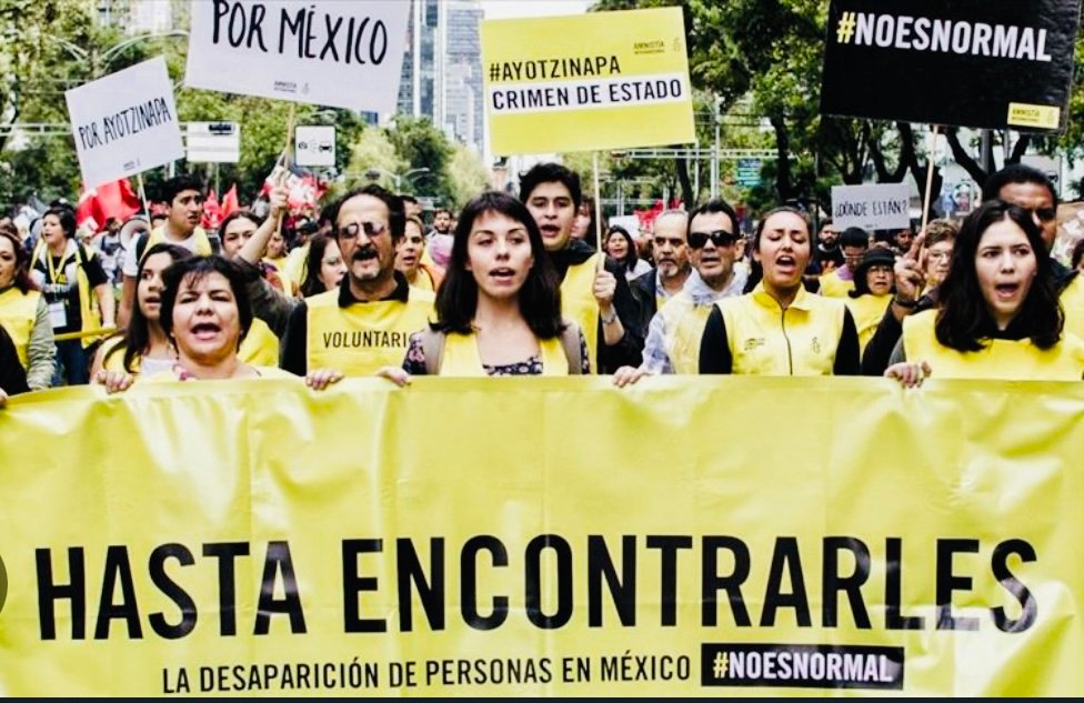 Protesta por derechos humanos en México