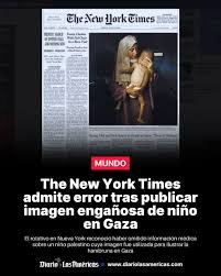 Portada The New York Times pide disculpas por imagen.