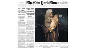 Portada del New York Times con madre e hijo.
