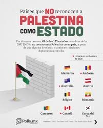 Infografía países que no reconocen a Palestina